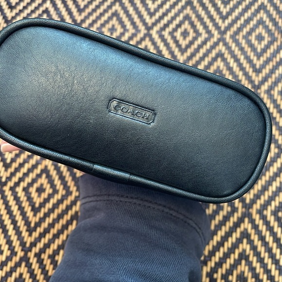 Vintage Coach SMALL COSMETIC POUCH 6987 black with nickel - Picture 4 of 8